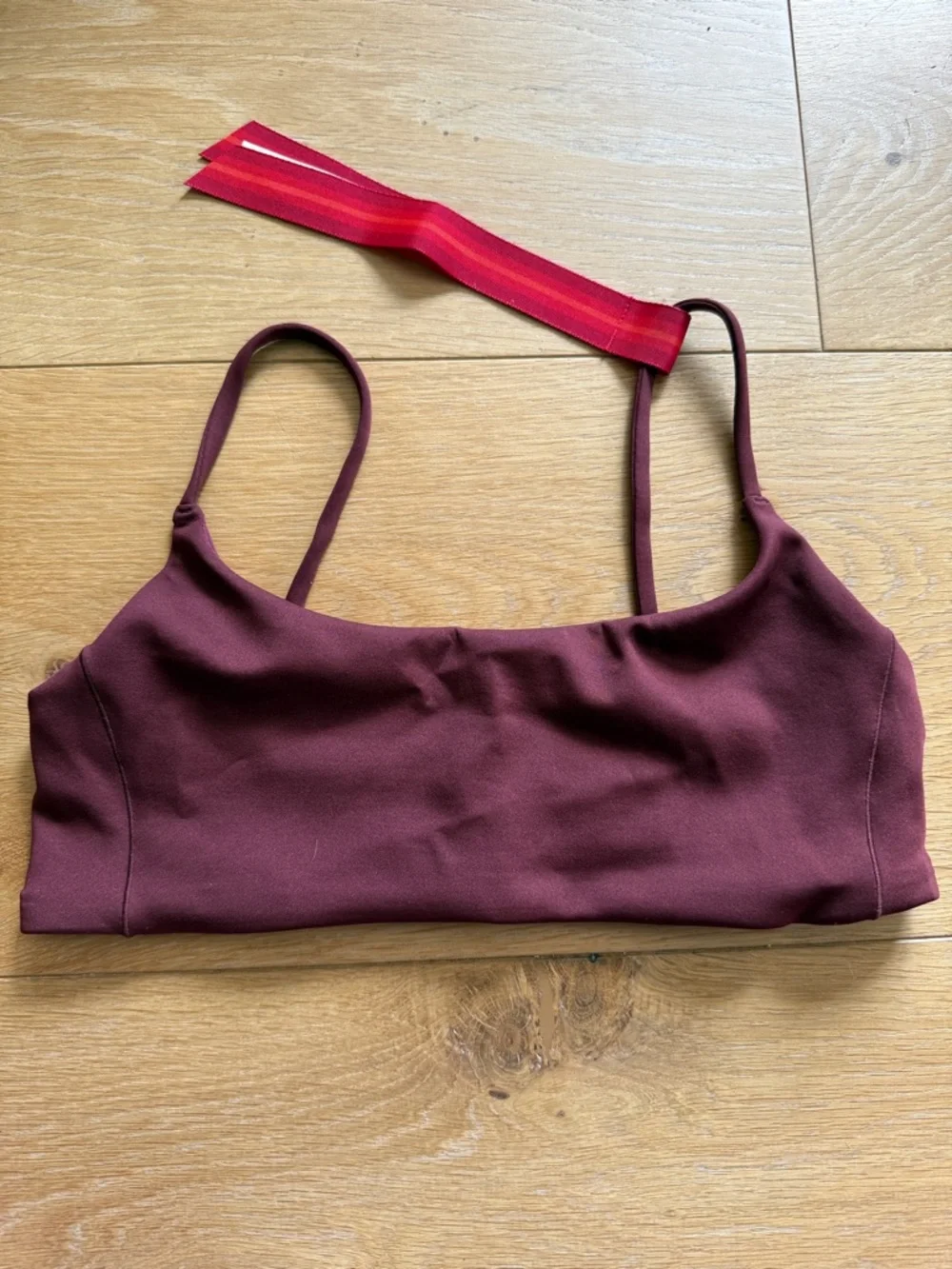 Left On Friday Burgundy Scoop Bikini Top - Picture 1 of 1